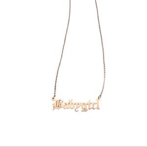 Rose Gold Babygirl Necklace